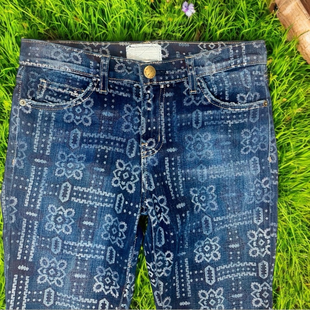 Current/Elliott ‘The Stiletto’ Skinny Leg Jeans in “Bandana” Print Size 28 - Picture 15 of 15
